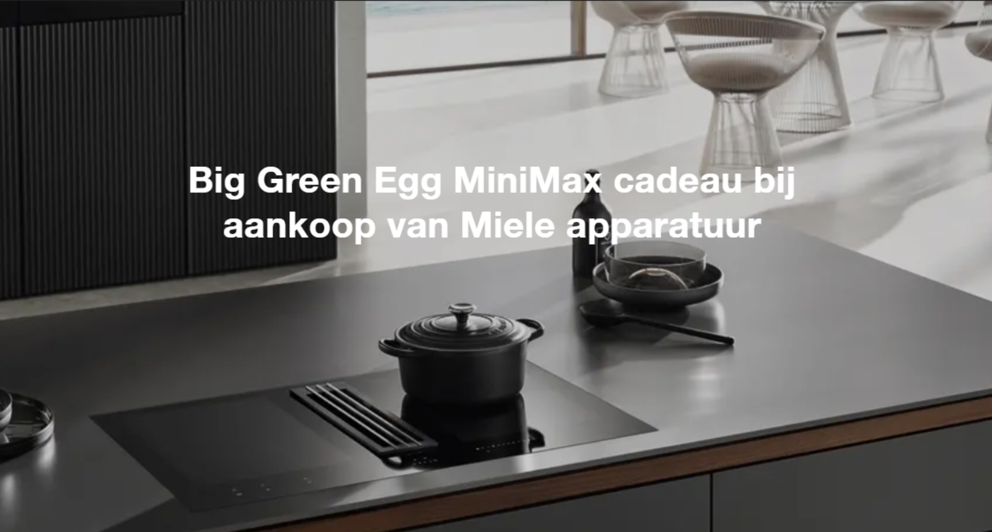 Big Green Egg MiniMax cadeau bij aanschaf van 4 Miele inbouwapparaten