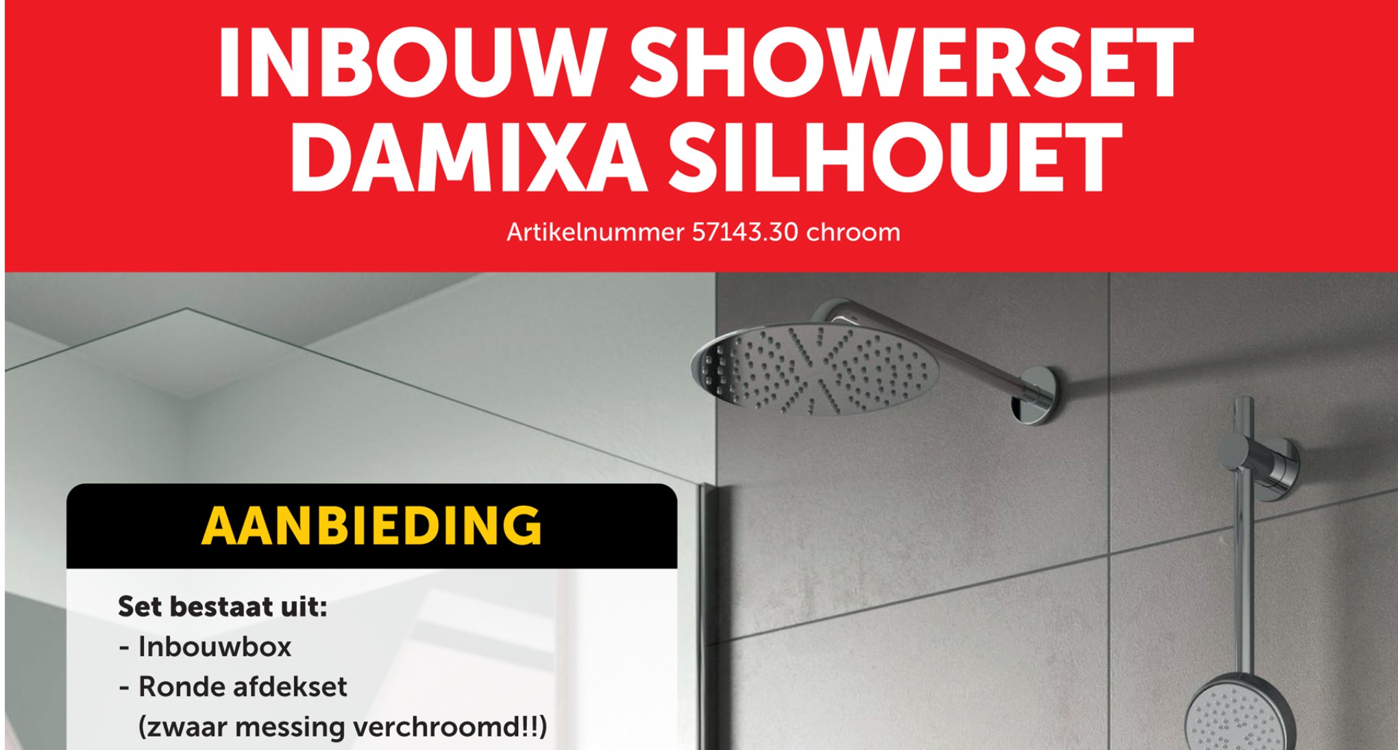 Damixa inbouw showerset